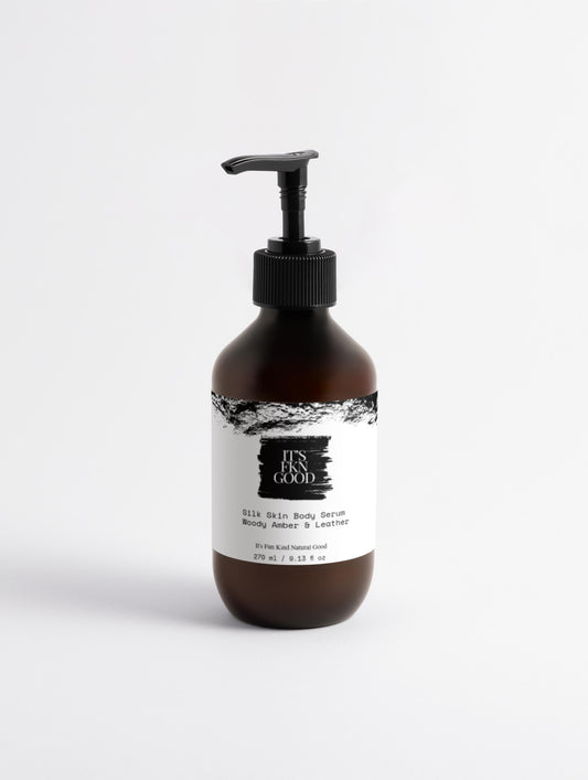 Silk Skin Body Serum, Woody Amber & Leather
