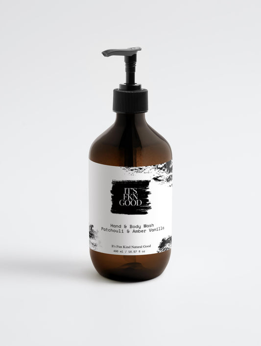 Hand & Body Wash, Patchouli & Amber Vanilla